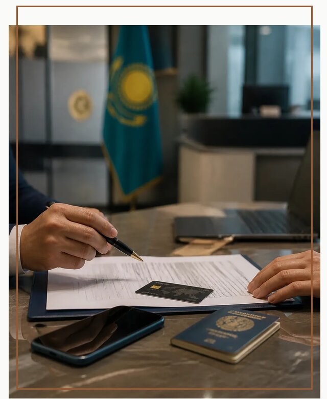 Открытие счета и банковской карты в Казахстане в Челябинске